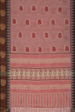 Collection of Hand block printed cotton saree in a gallery layout