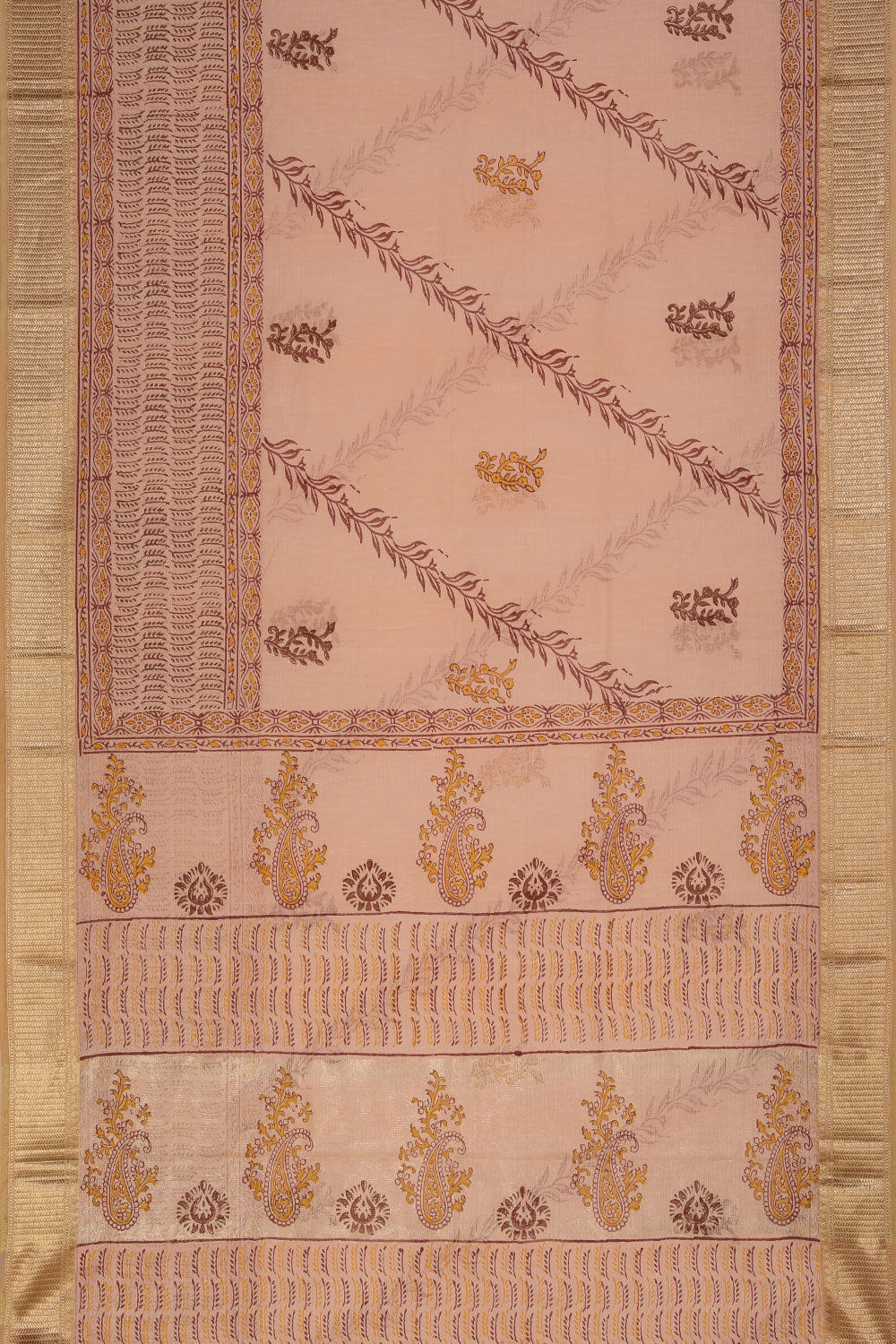 Collection of Hand block printed saree in a gallery layout