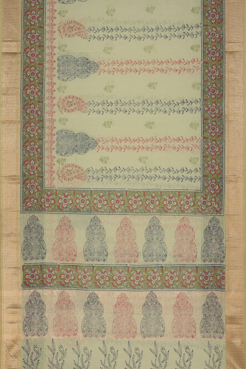 Collection of Hand block printed saree in a gallery layout