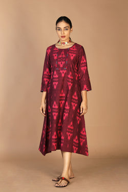 Collection of Pochampally Ikat kurti in a gallery layout