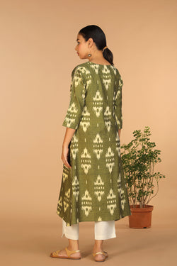 Collection of Cotton Ikat kurti in a gallery layout