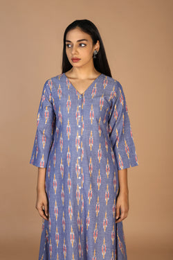 Collection of Cotton Ikat kurti in a gallery layout