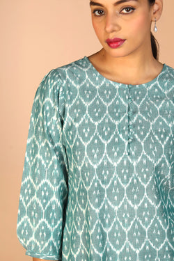 Image of Cotton Ikat Kurti