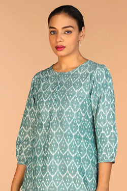 Image of Cotton Ikat Kurti