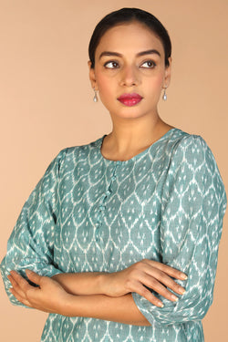 Image of Cotton Ikat Kurti