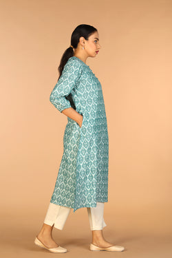 Image of Cotton Ikat Kurti