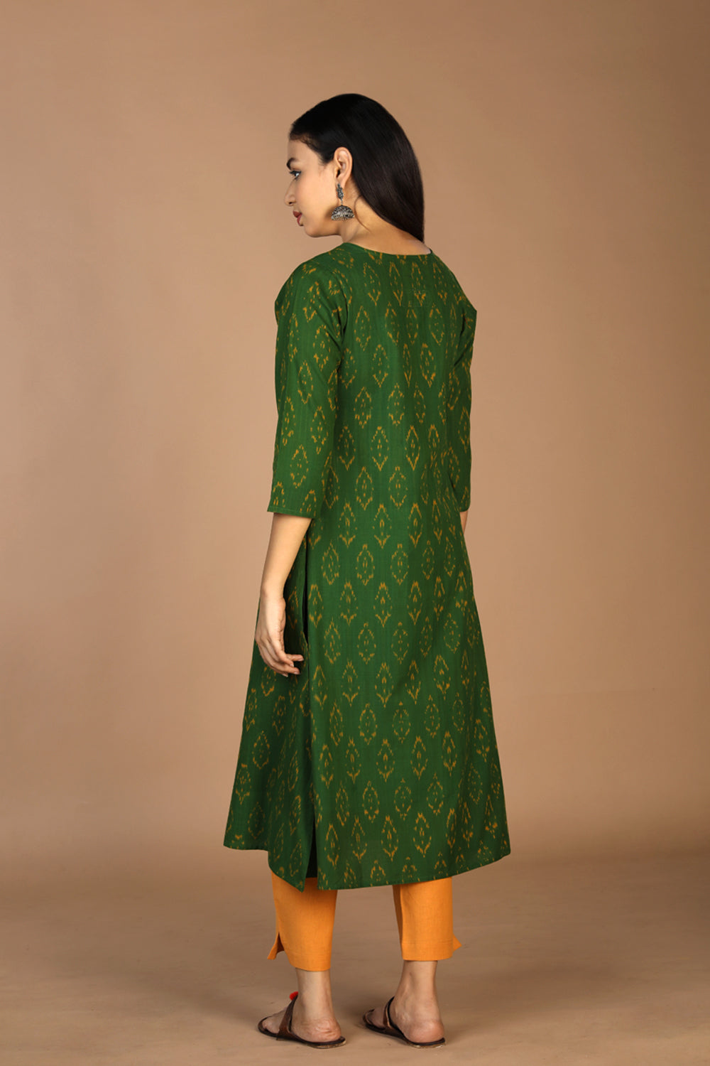 Collection of Cotton Ikat kurti in a gallery layout