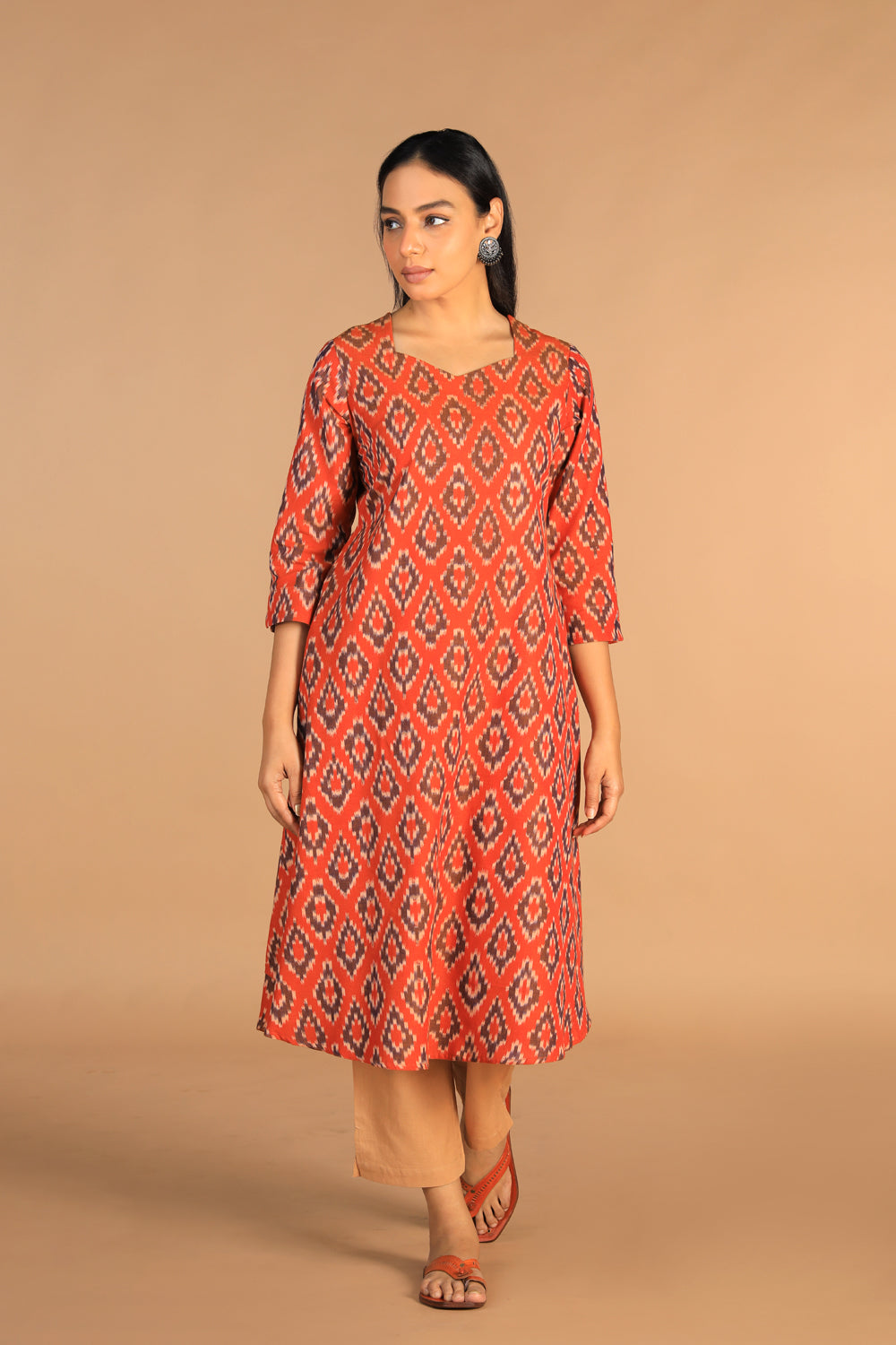 Cotton Ikat kurti