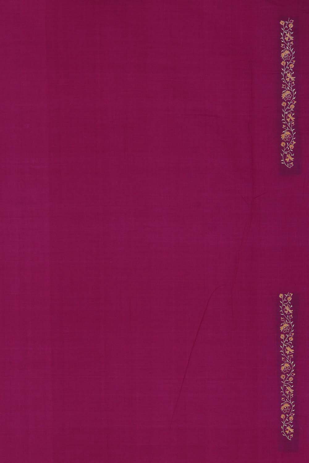 Image of Mehendi green floral jaal hand block printed south cotton saree