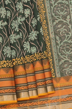 Collection of Hand block printed cotton saree in a gallery layout