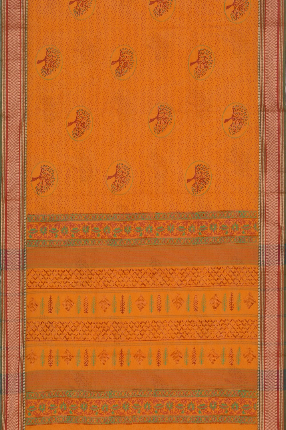 Collection of Hand block printed cotton saree in a gallery layout