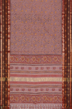 Collection of Hand block printed cotton saree in a gallery layout