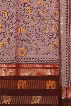 Collection of Hand block printed cotton saree in a gallery layout