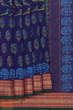 Collection of Hand block printed cotton saree in a gallery layout