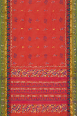 Collection of Hand block printed cotton saree in a gallery layout