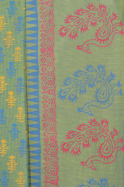 Collection of Hand block printed cotton saree in a gallery layout