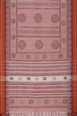 Collection of Hand block printed cotton saree in a gallery layout