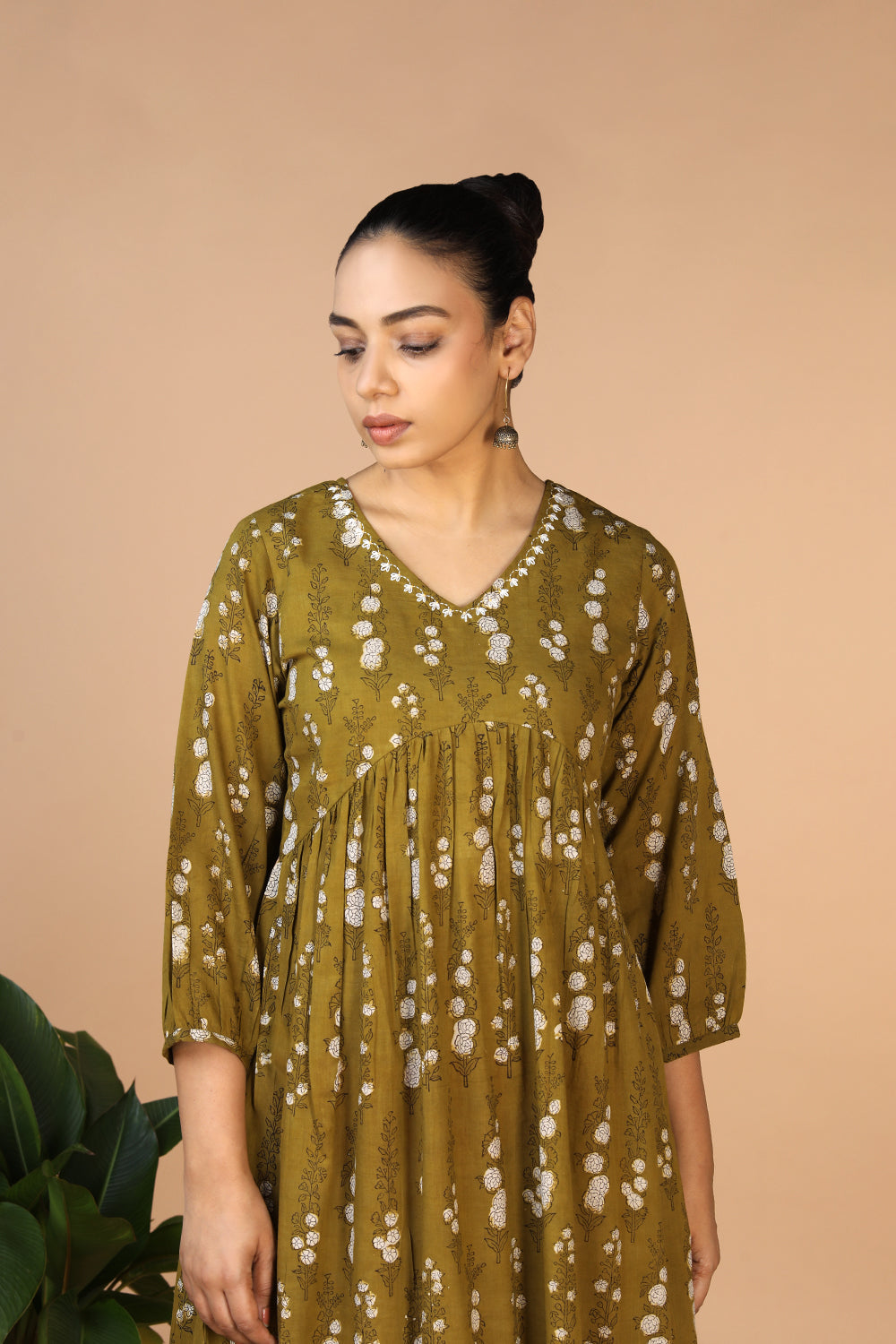 Image of Bagru Handblock printed cotton Dress