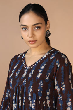 Image of Bagru Handblock printed cotton Dress