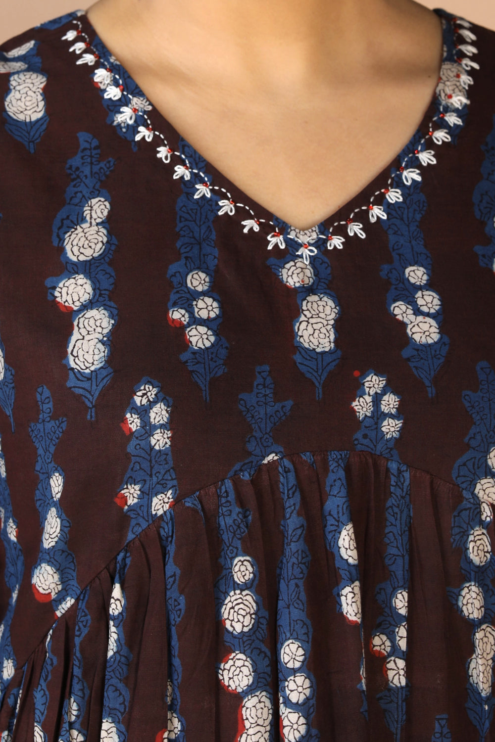 Image of Bagru Handblock printed cotton Dress