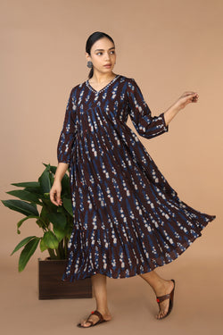 Image of Bagru Handblock printed cotton Dress