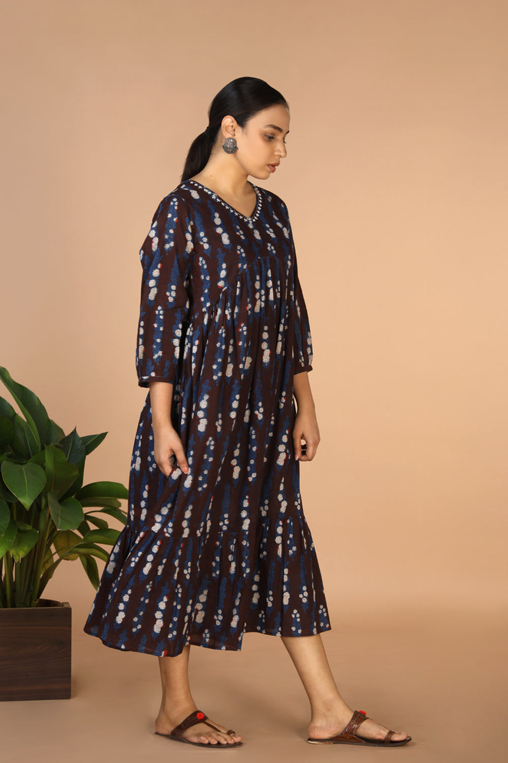 Bagru Handblock printed cotton Dress