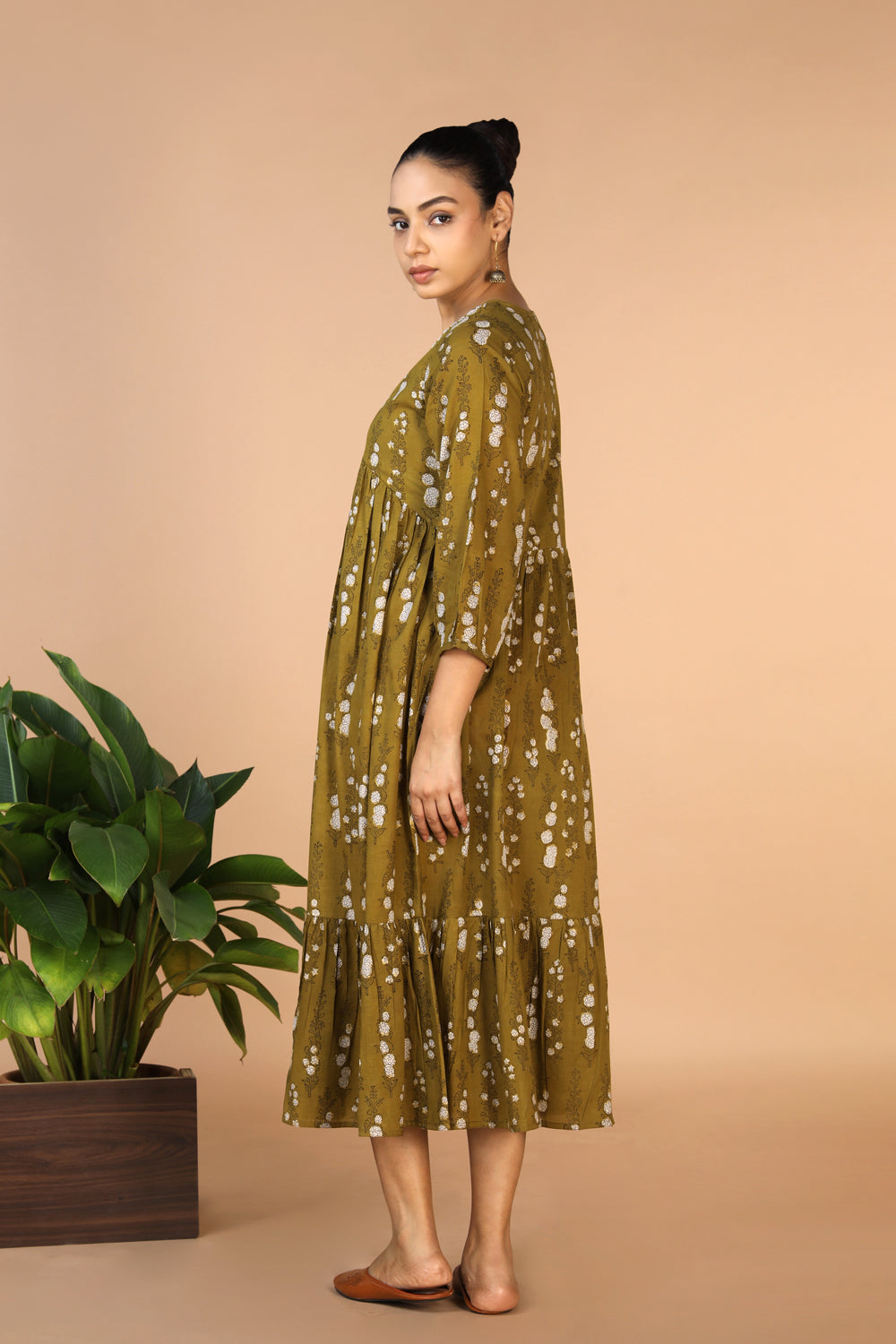 Image of Bagru Handblock printed cotton Dress