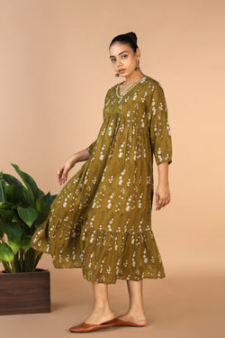 Collection of Bagru Handblock printed cotton Dress in a gallery layout