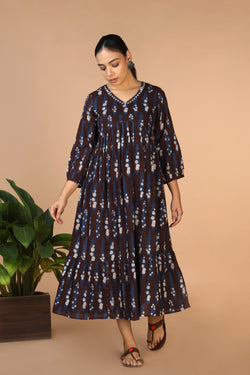 Image of Bagru Handblock printed cotton Dress