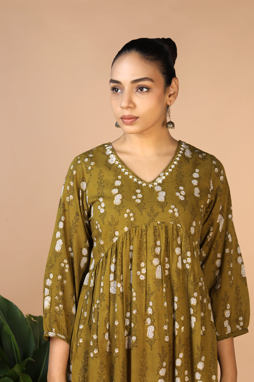 Image of Bagru Handblock printed cotton Dress