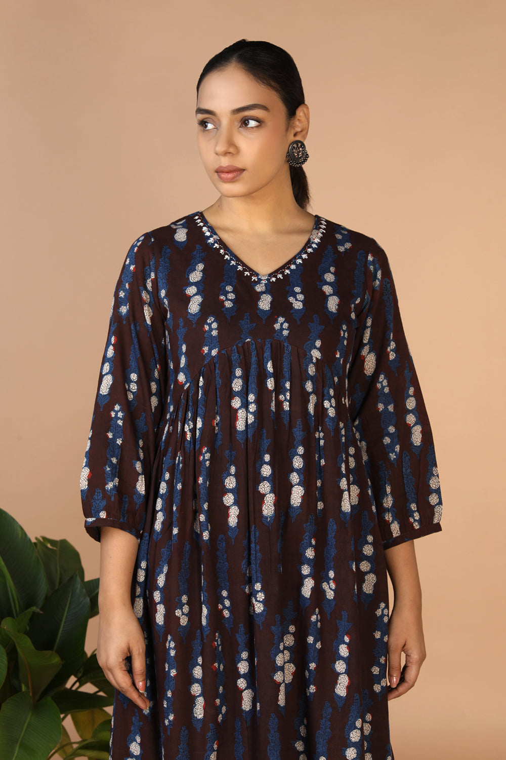 Bagru Handblock printed cotton Dress