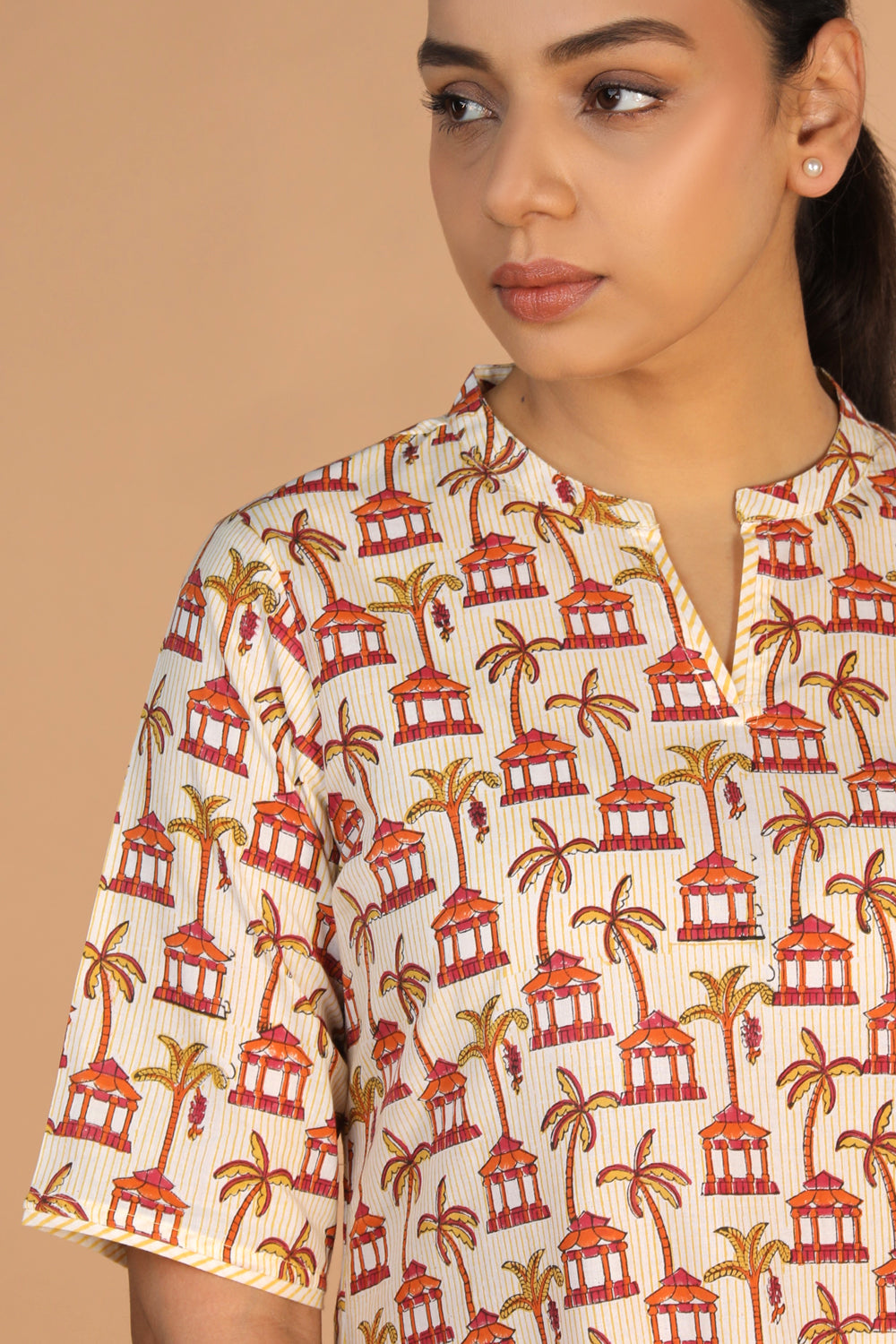 Image of Hand block printed kurta