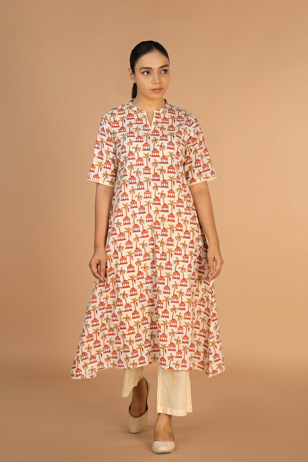 Image of Hand block printed kurta