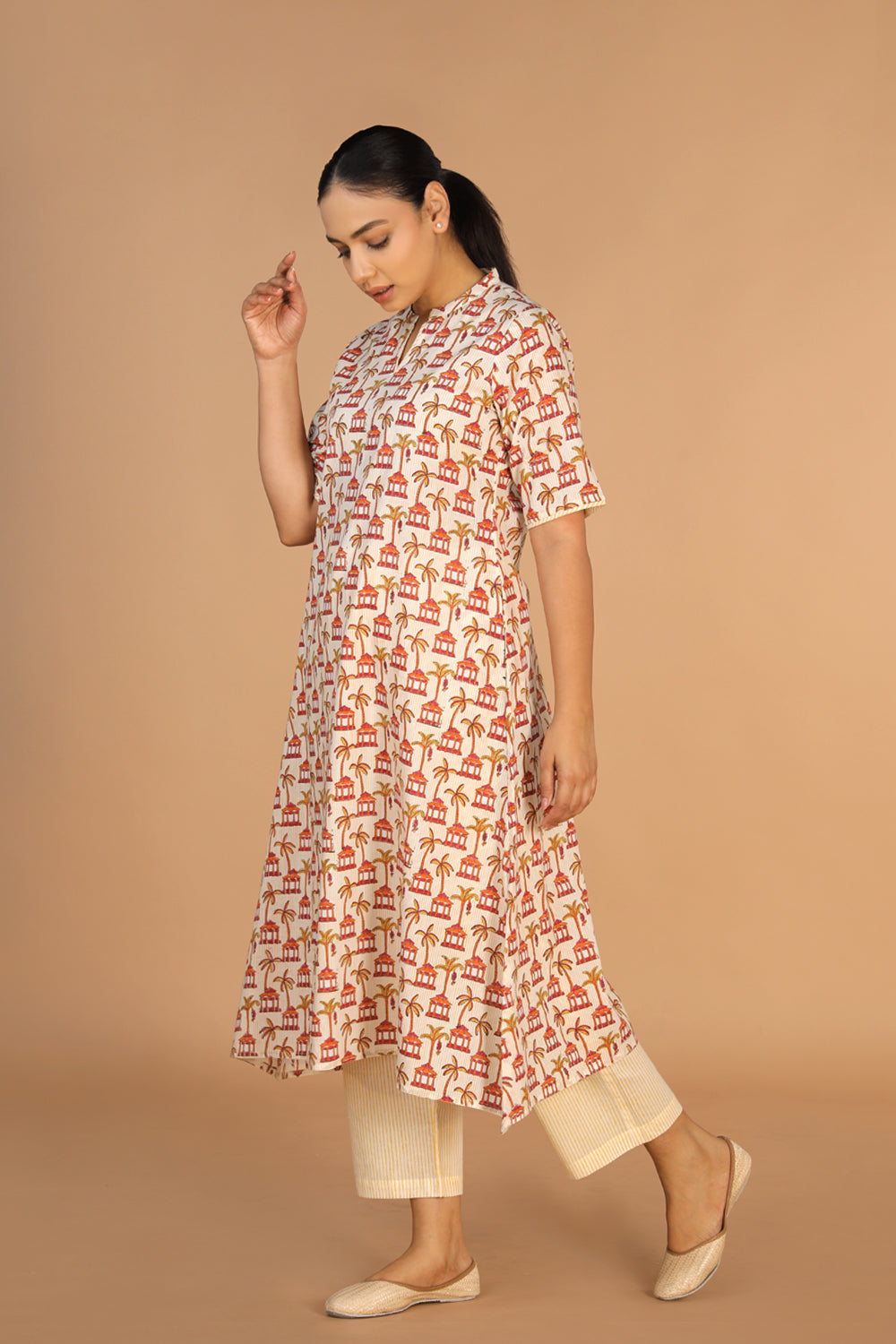 Image of Hand block printed kurta