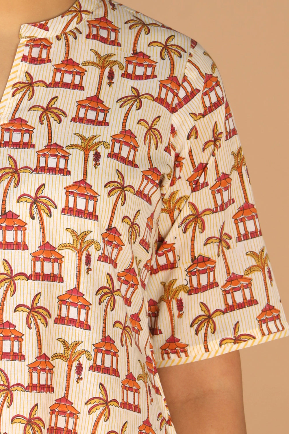 Image of Hand block printed kurta