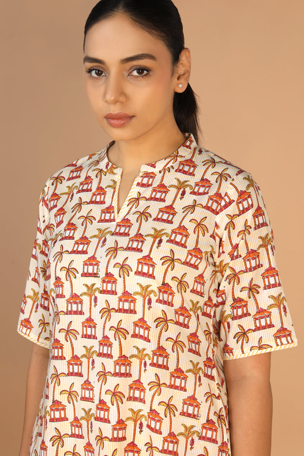 Image of Hand block printed kurta