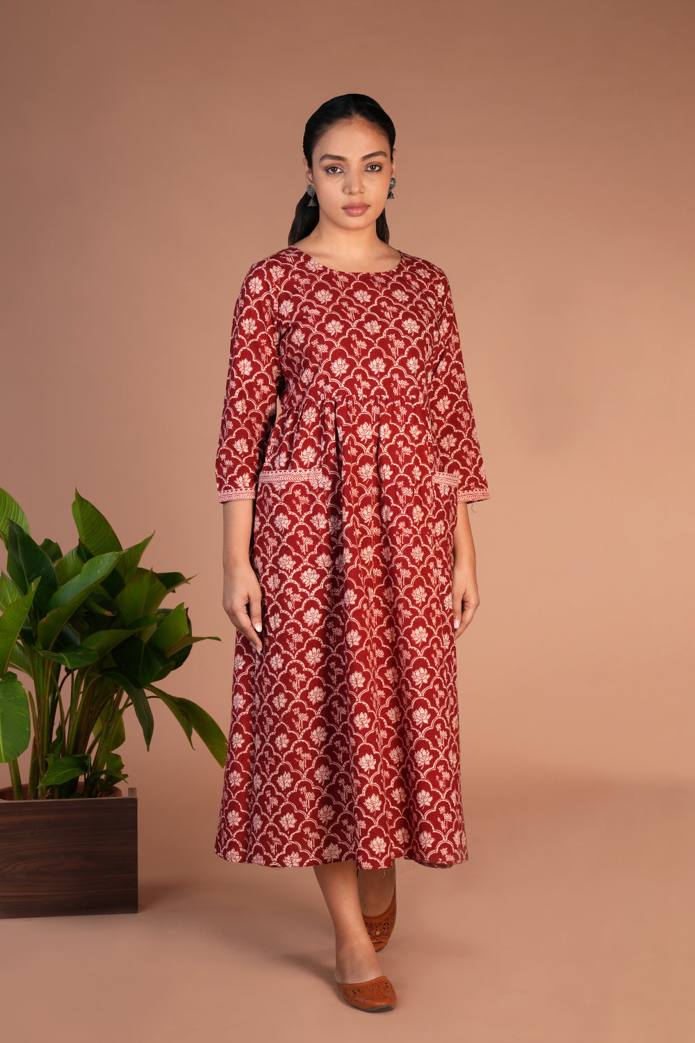 Bagh block printed  dress