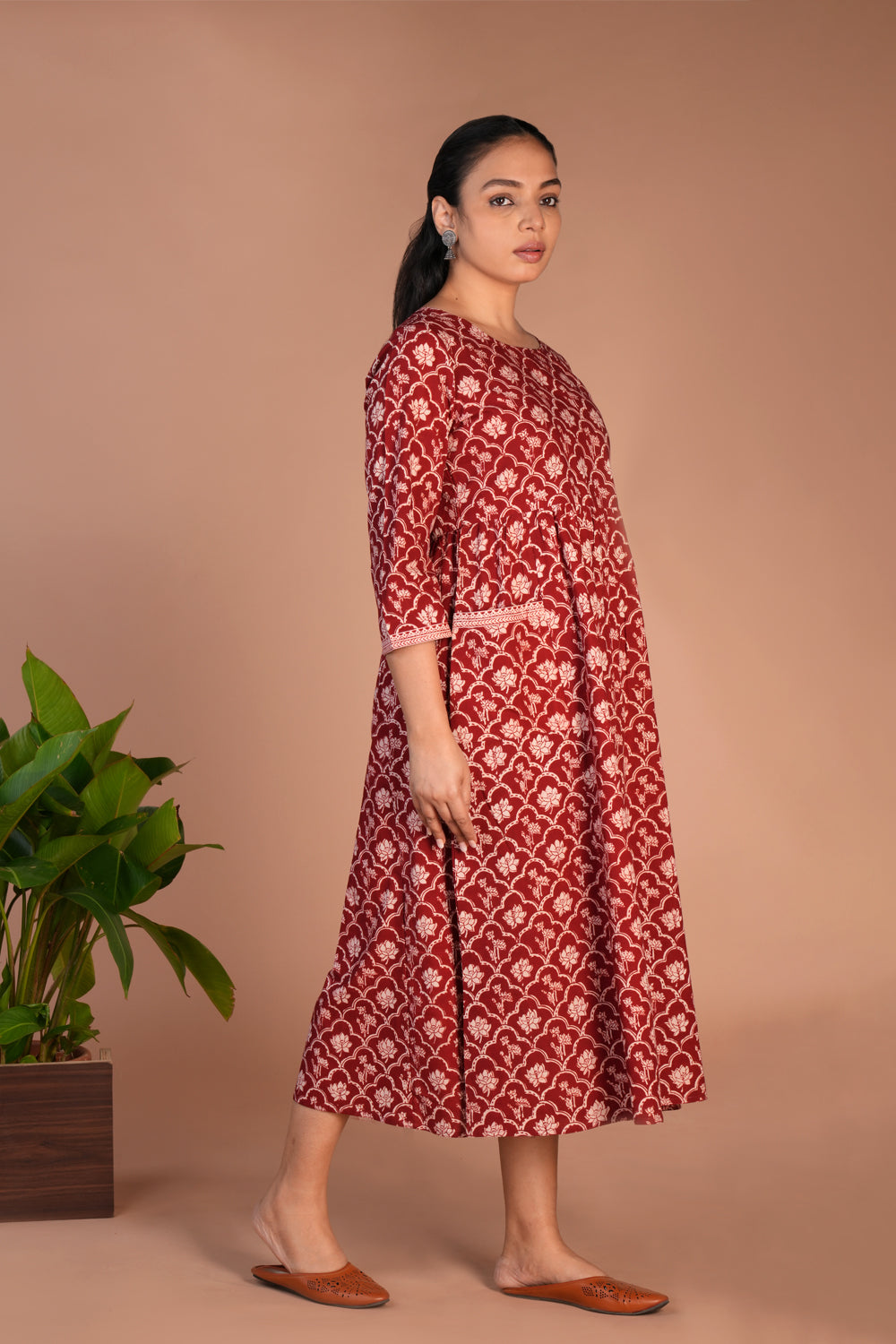 Image of Bagh block printed  dress