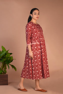 Image of Bagh block printed  dress