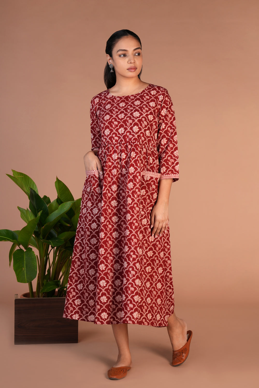 Bagh block printed  dress