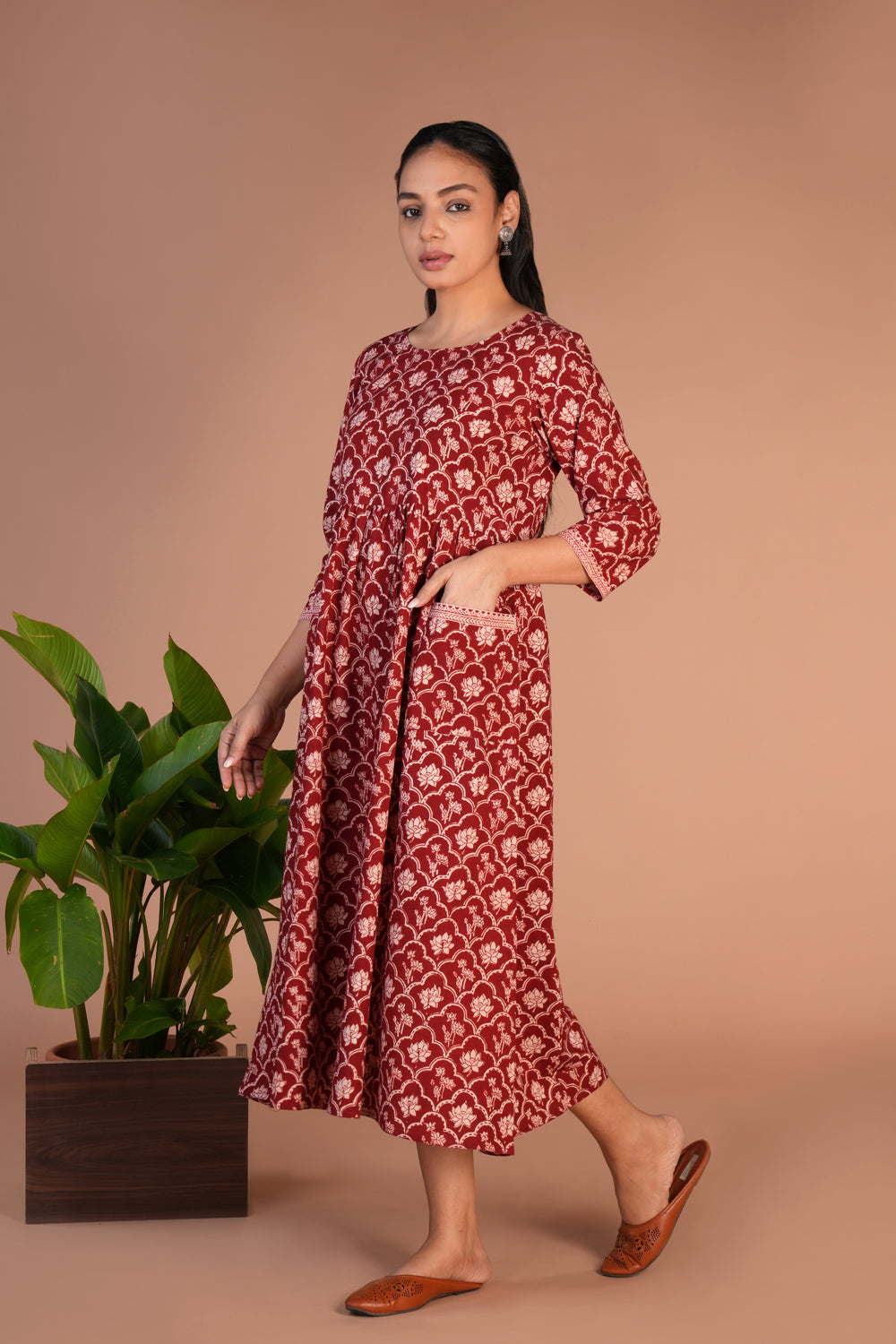 Bagh block printed  dress