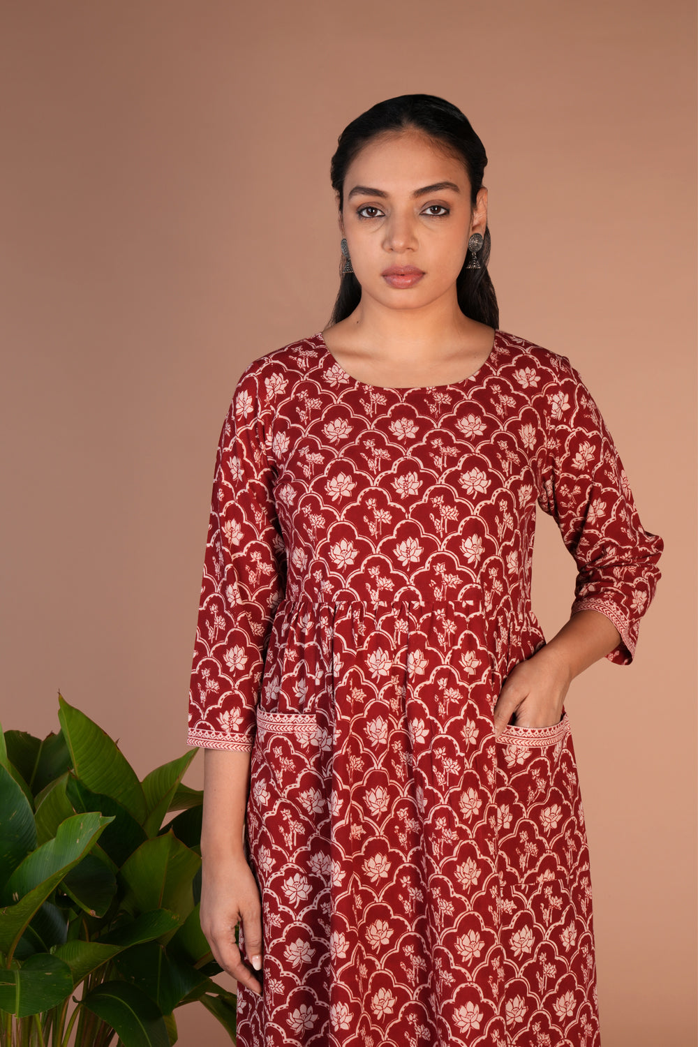 Bagh block printed  dress