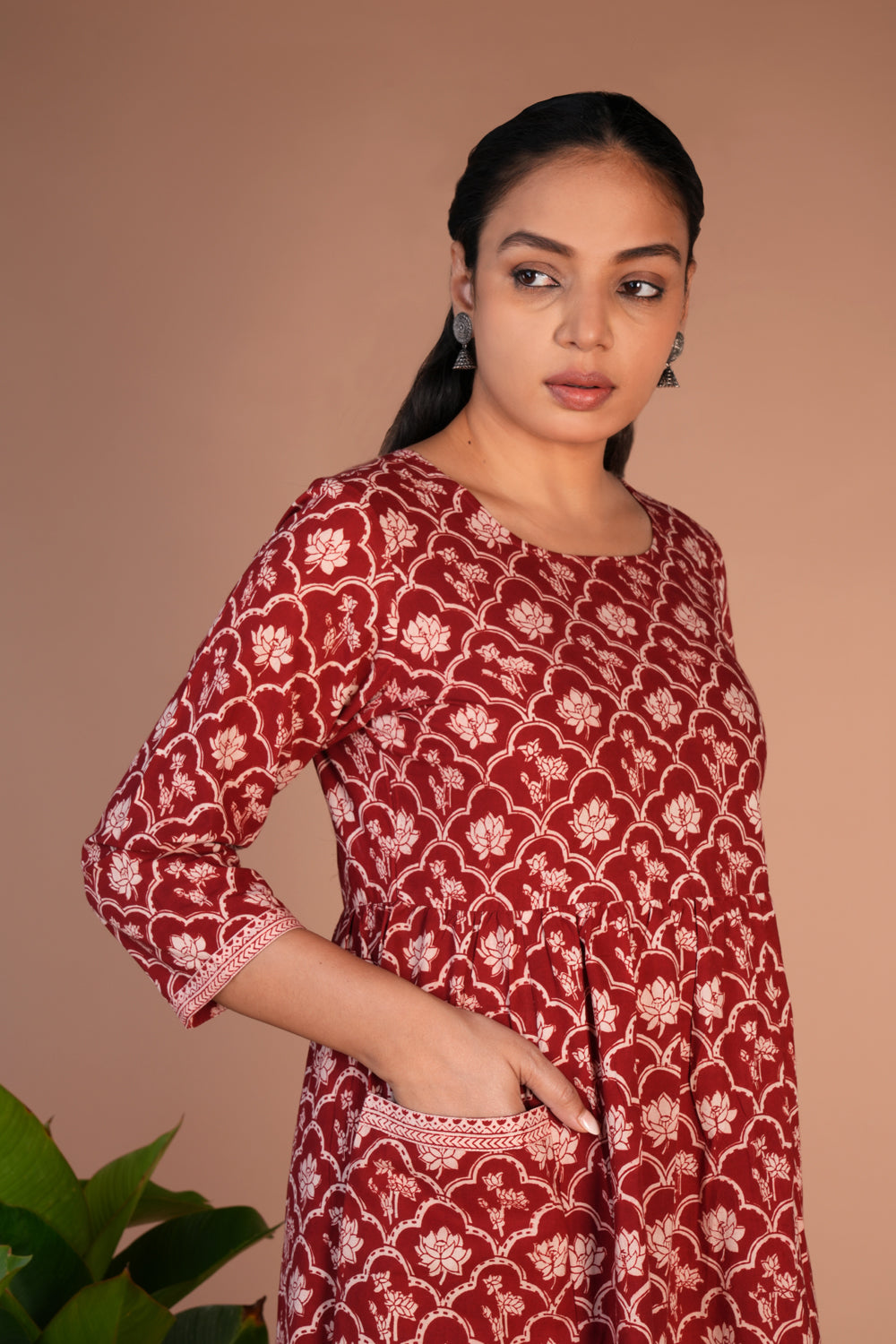 Bagh block printed  dress