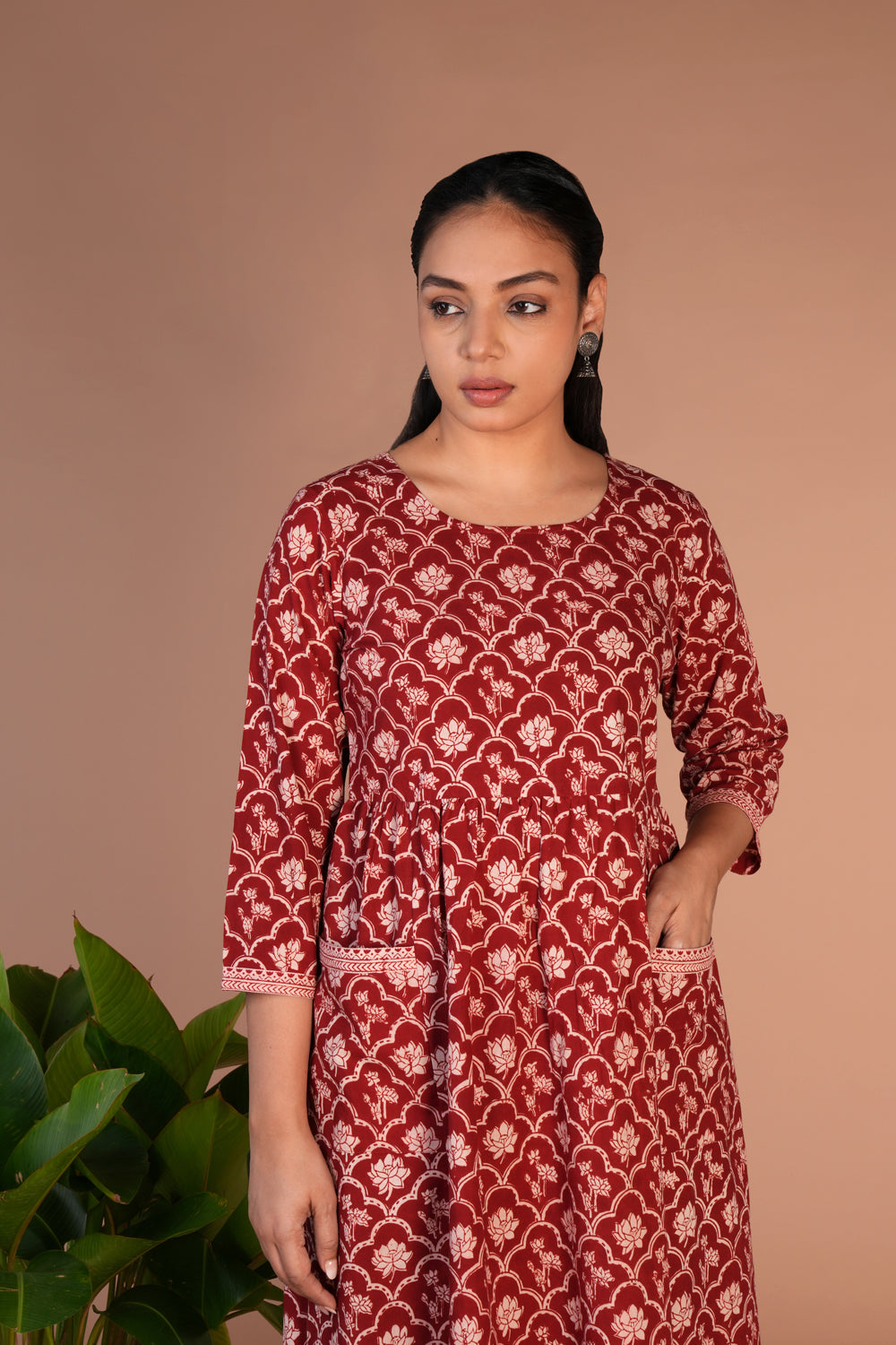 Bagh block printed  dress