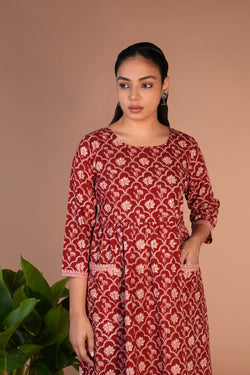 Image of Bagh block printed  dress