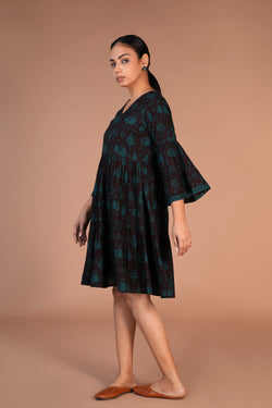 Image of Bagh block printed Short Dress