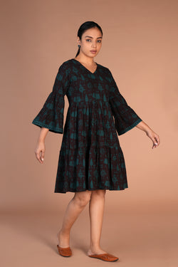 Image of Bagh block printed Short Dress