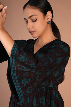 Image of Bagh block printed Short Dress