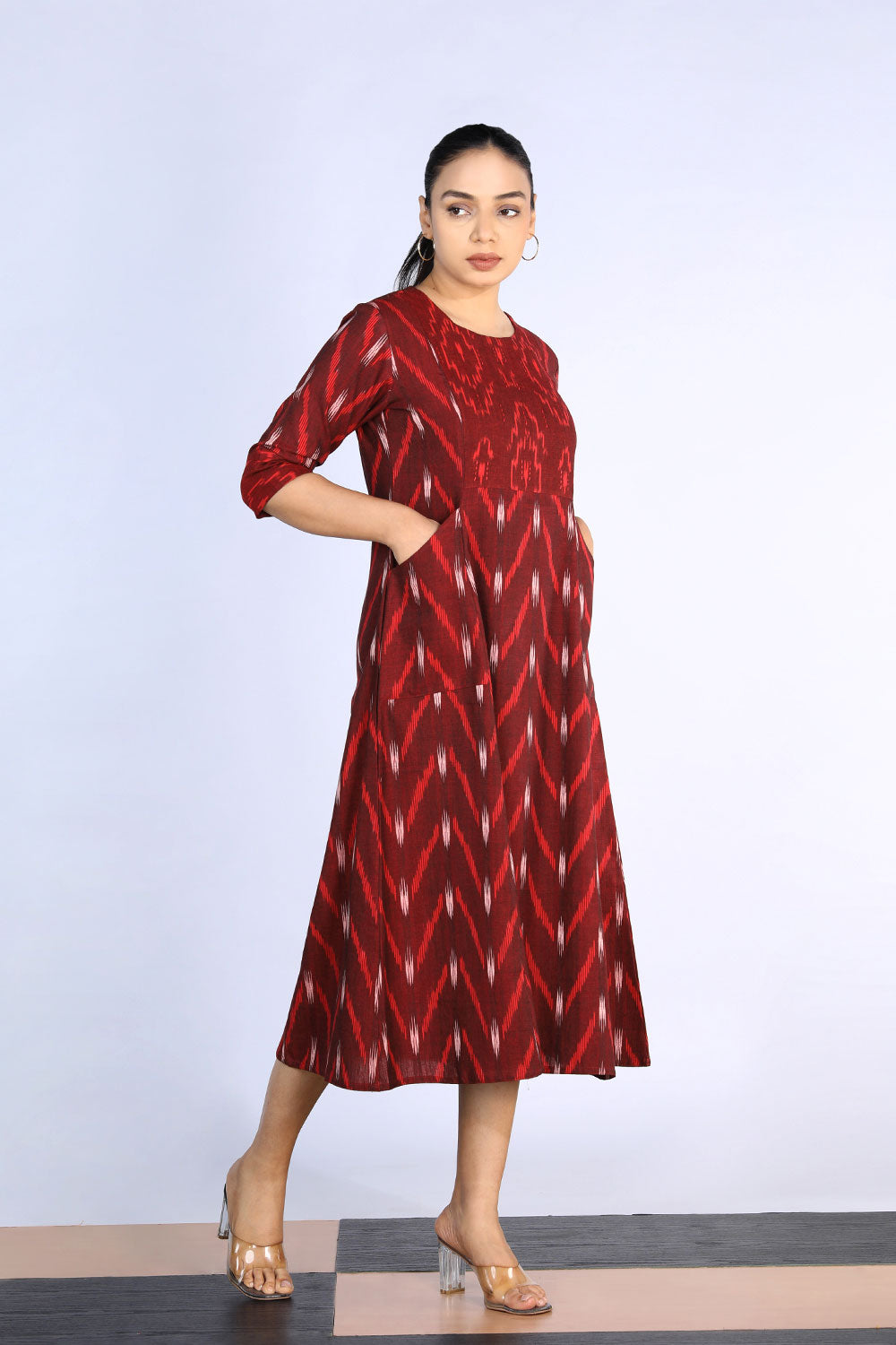 Cotton Pochampally Ikat dress