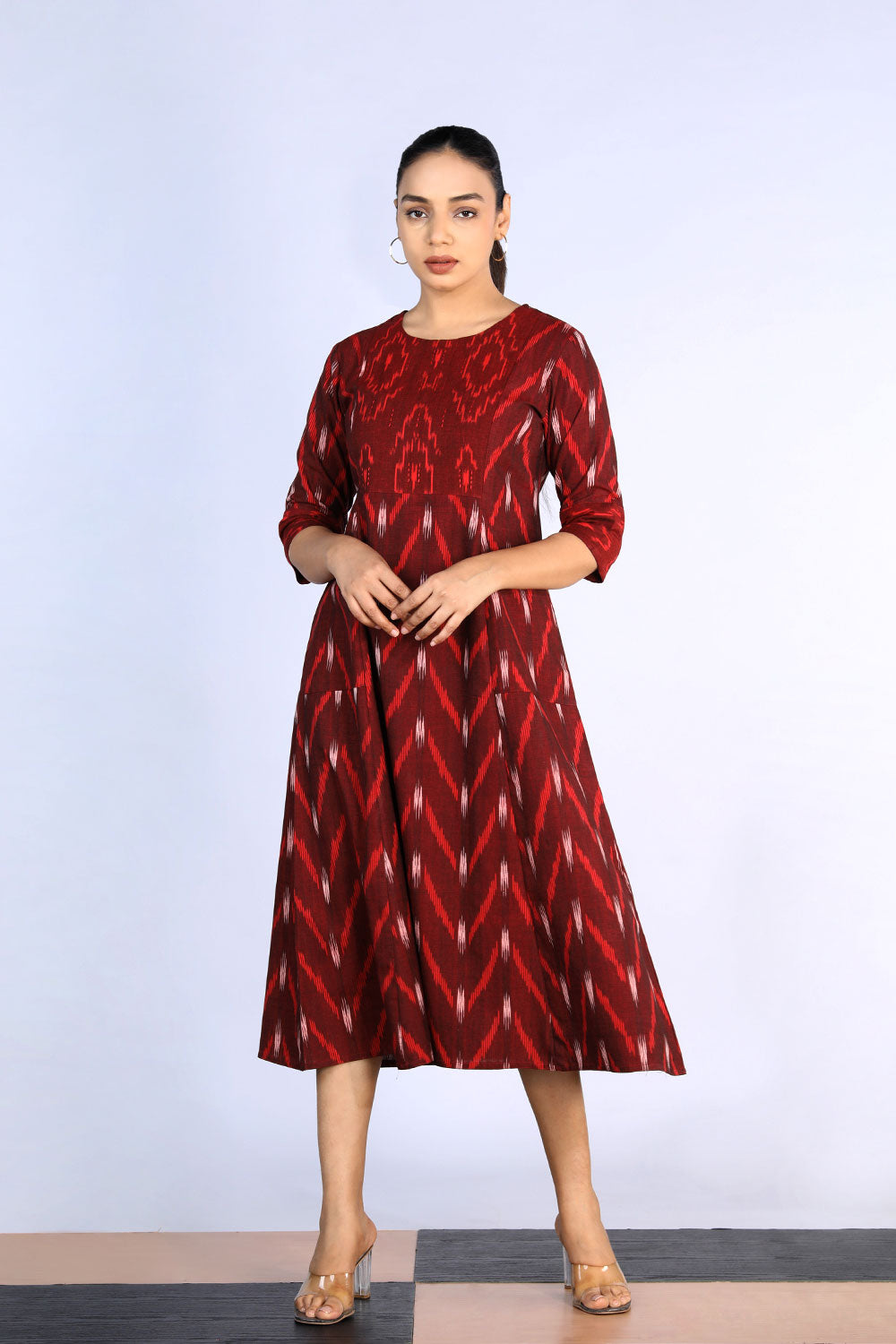 Cotton Pochampally Ikat dress